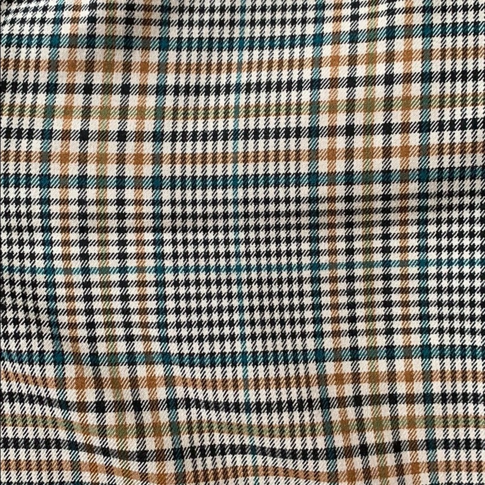 NEW - H&M - PLAID STRAIGHT LEG PANTS - SIZE: 12
